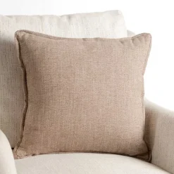 Rust Faux Suede Pillow