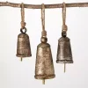 Rustic Metal Bell Ornaments, Set of 3