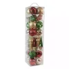 Rustic Multicolor 40-pc. Christmas Ornament Set