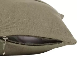 Sage Green Buttoned Throw Pillow