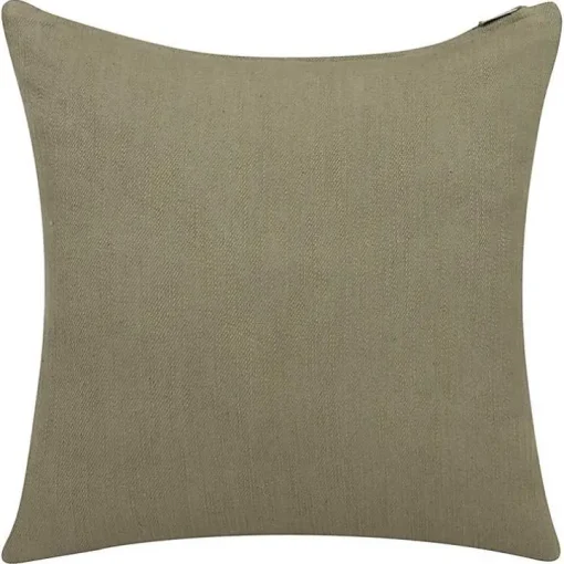 Sage Green Buttoned Throw Pillow