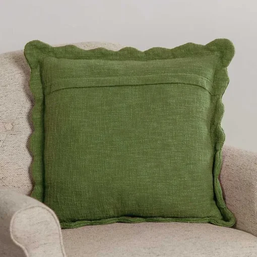 Sage Juna Scalloped Pillow