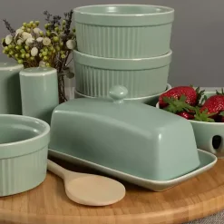 Sage Stoneware 7-pc. Kitchen Accessories Set