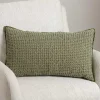 Sage Waffle Texture Lumbar Pillow