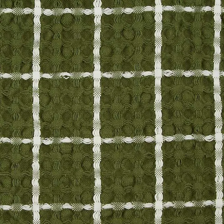 Sage Windowpane Oversized Dish Towels, Set of 2