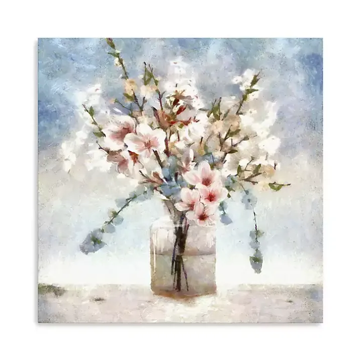 Sakura Jar Canvas Art Print, 30x30 in.