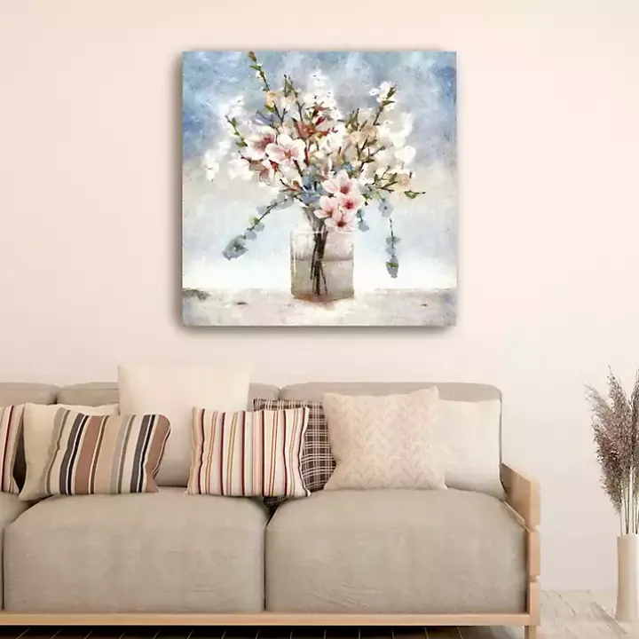 Sakura Jar Canvas Art Print, 40x40 in.