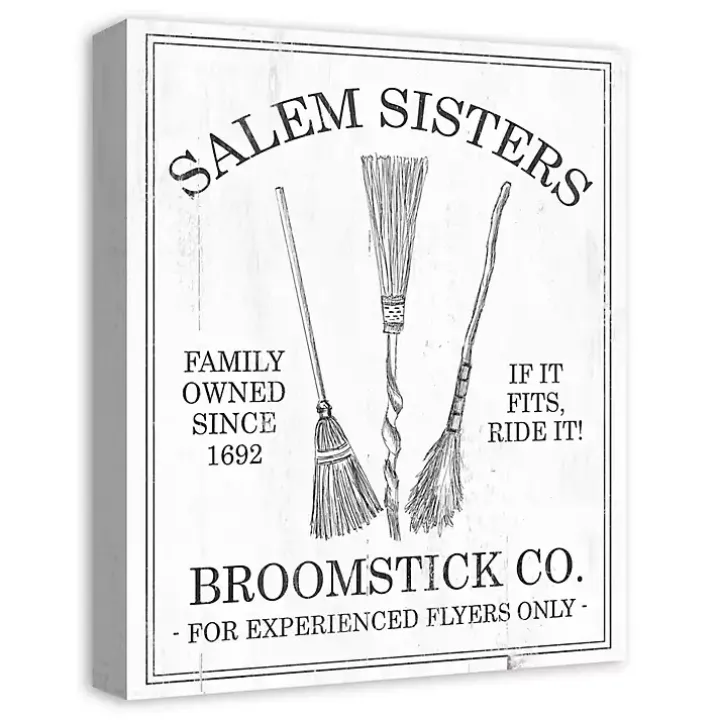 Salem Sisters Broomstick Co. Halloween Wall Art