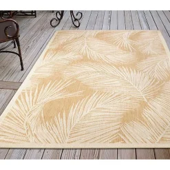 Sand Cabo Palm Indoor/Outdoor Rug, 4x7
