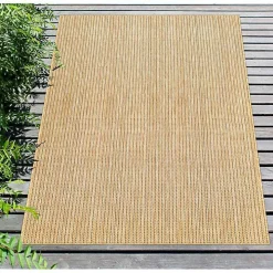 Sand Intertwine Indoor/Outdoor Area Rug, 4x7