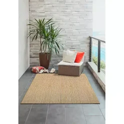Sand Intertwine Indoor/Outdoor Area Rug, 4x7