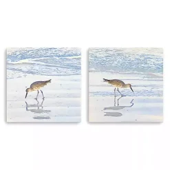 Sandpiper Dreams Canvas Art Prints, Set of 2
