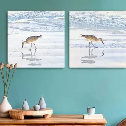 Sandpiper Dreams Canvas Art Prints, Set of 2
