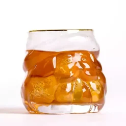 Santa Figural Drinking Glass