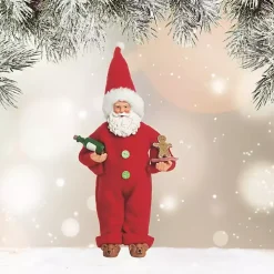 Santa in Pajamas Christmas Figurine