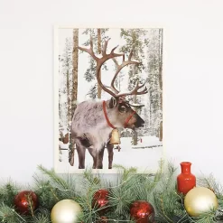 Santa's Reindeer Framed Art Print