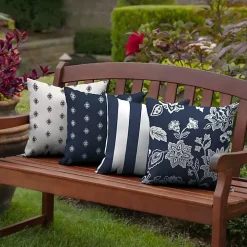 Sapphire Ashland Jacobean Outdoor Pillow