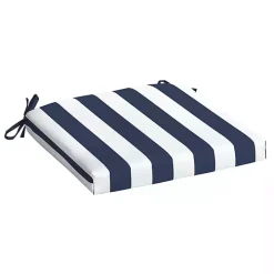 Sapphire Cabana Stripe Outdoor Seat Cushion