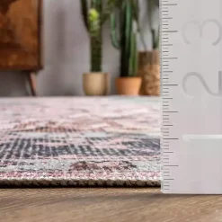 Sasha Medallion Washable Area Rug, 4x6