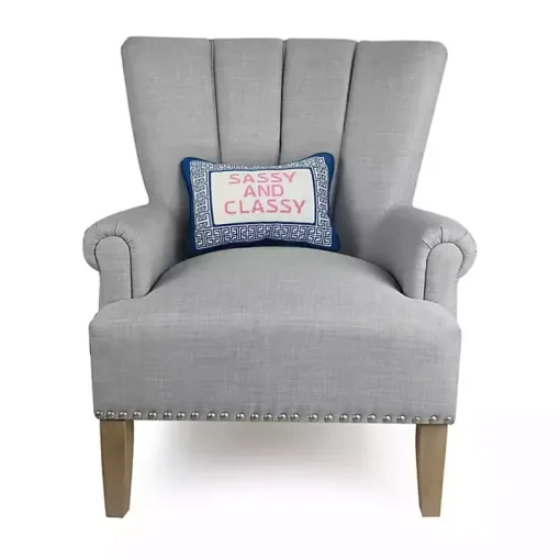 Sassy and Classy Needlepoint Throw Pillow