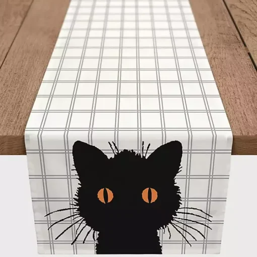 Scaredy Cat Table Runner, 90 in.