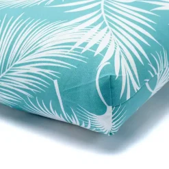 Seafoam Floral Outdoor Chair Cushion