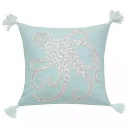 Seaglass Octopus Pillow