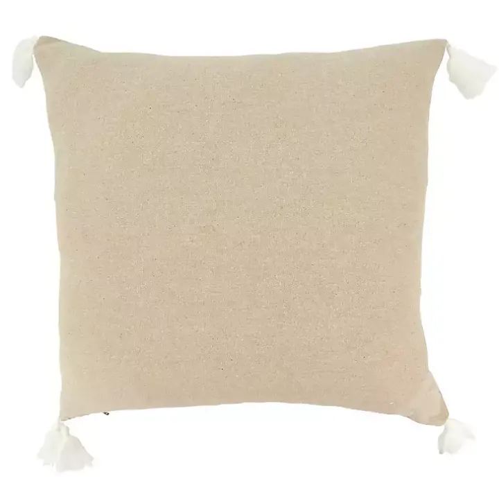 Seashore Treasures Embroidered Throw Pillow