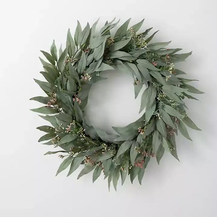 Seeded Blade Eucalyptus Wreath, 25 in.