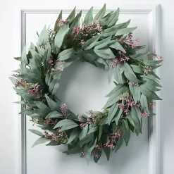 Seeded Blade Eucalyptus Wreath, 25 in.