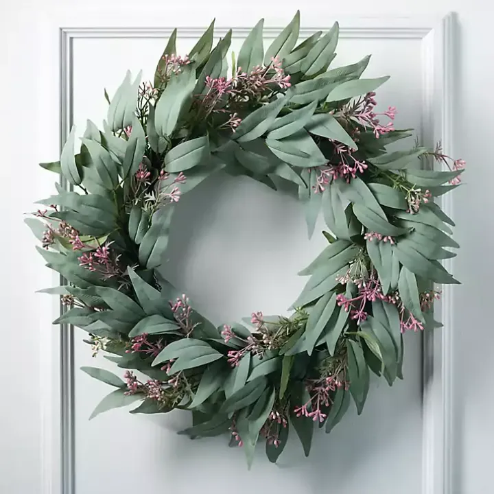 Seeded Blade Eucalyptus Wreath, 25 in.