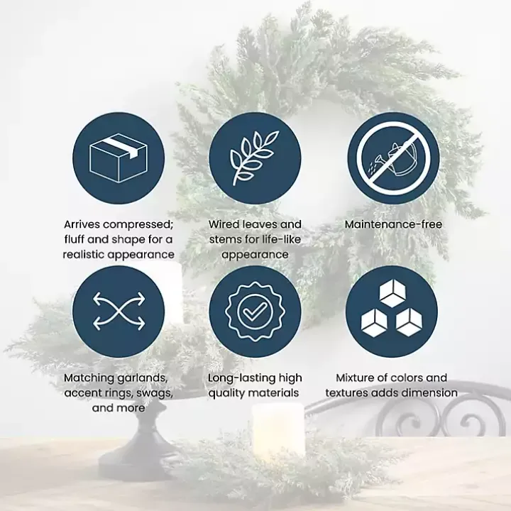 Seeded Blade Eucalyptus Wreath, 25 in.