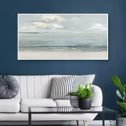 Serene Sound Framed Canvas Art Print