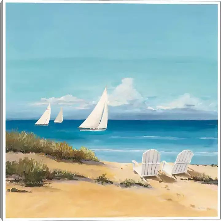 Setting Sail Framed Canvas Art Print