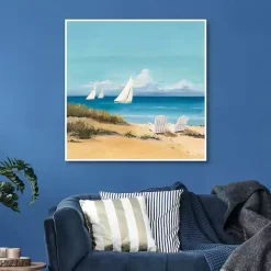 Setting Sail Framed Canvas Art Print