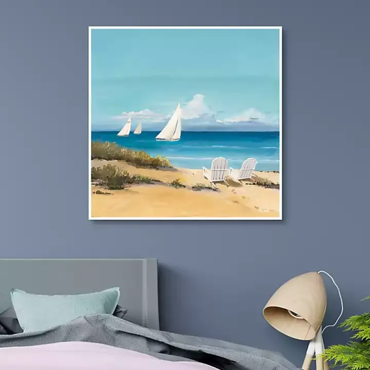 Setting Sail Framed Canvas Art Print