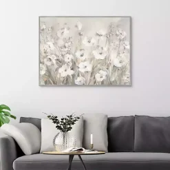 Shades of White Summer Framed Canvas Art Print
