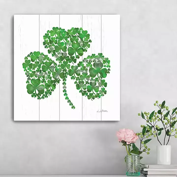 Shamrock Mosaic Canvas Art Print