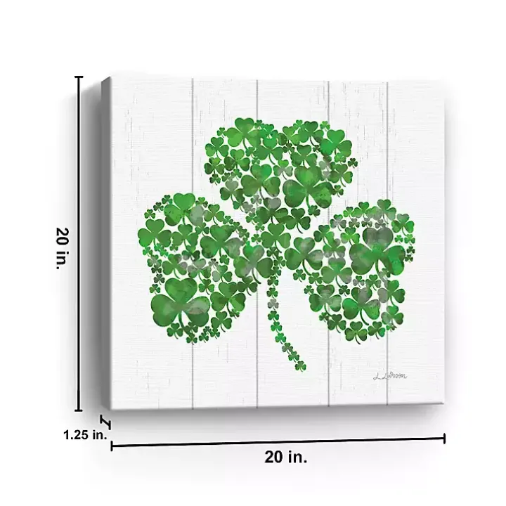 Shamrock Mosaic Canvas Art Print