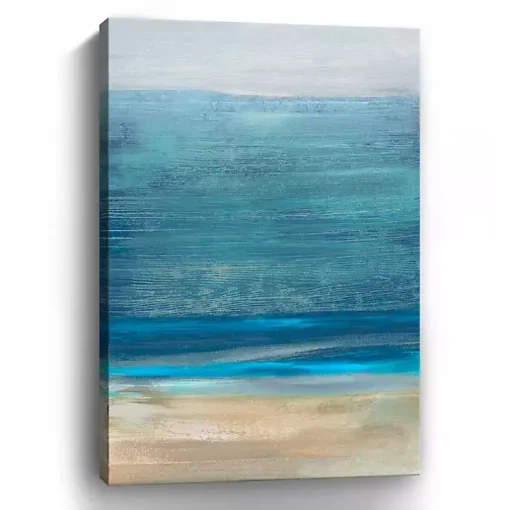 Shoreline Brushstrokes Canvas Art Print, 32x48 in.