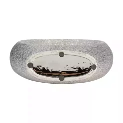 Silver Beaded Cut Out Vase