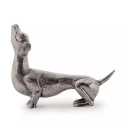 Silver Dachshund Figurine