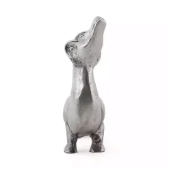 Silver Dachshund Figurine