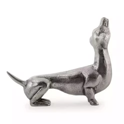 Silver Dachshund Figurine