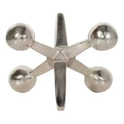 Silver Metal Jack Sculpture