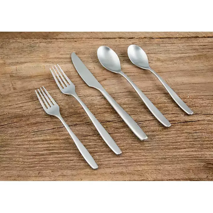 Silver Satin Metal Classic 20-pc. Flatware Set