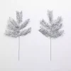 Silver Tinsel Picks, Set of 2