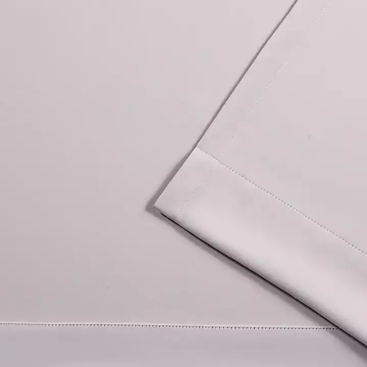 Silver Twill Blackout Curtain Panel Set, 84 in.