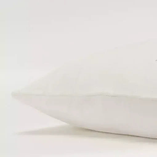 Silver Woven Lines Throw Pillow
