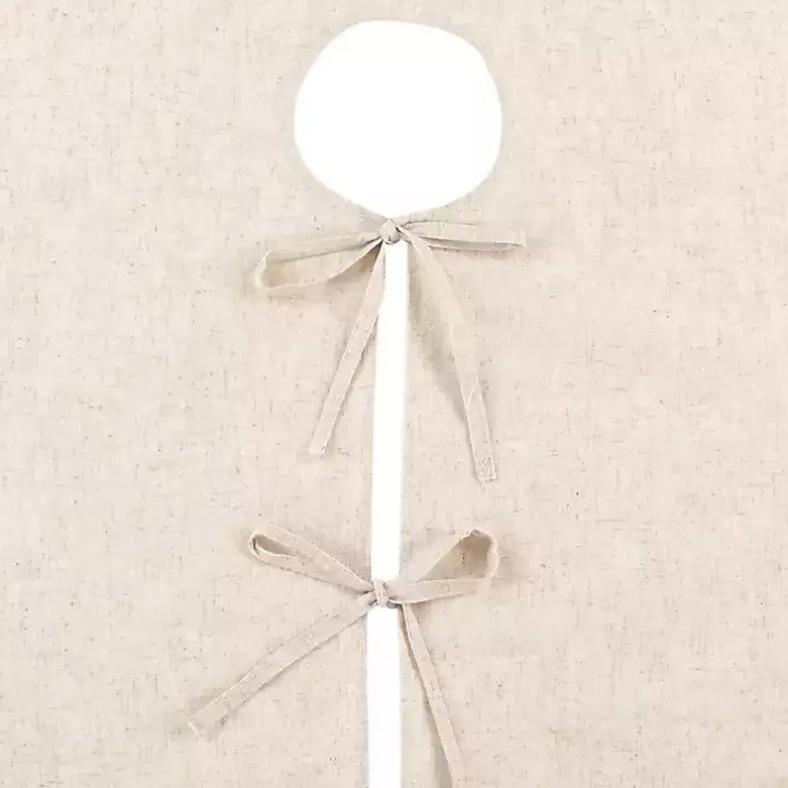 Simple Beige Linen Blend Tree Skirt, 72 in.
